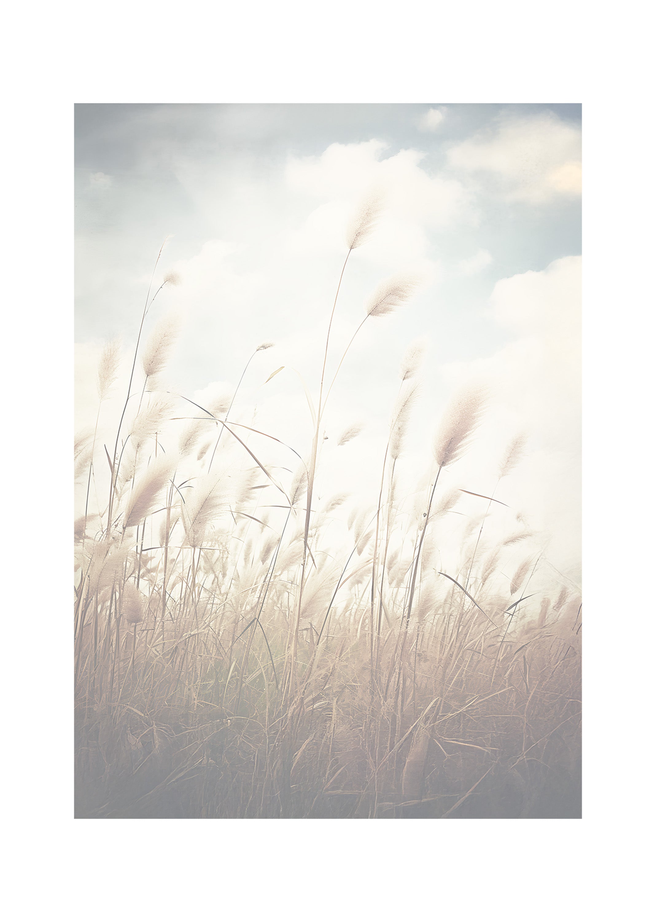 Morning Light Serene Abstract Landscape in Pastels