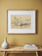 Laveuses – Paul Cézanne Poster | Post-Impressionist Genre Scene Art Print