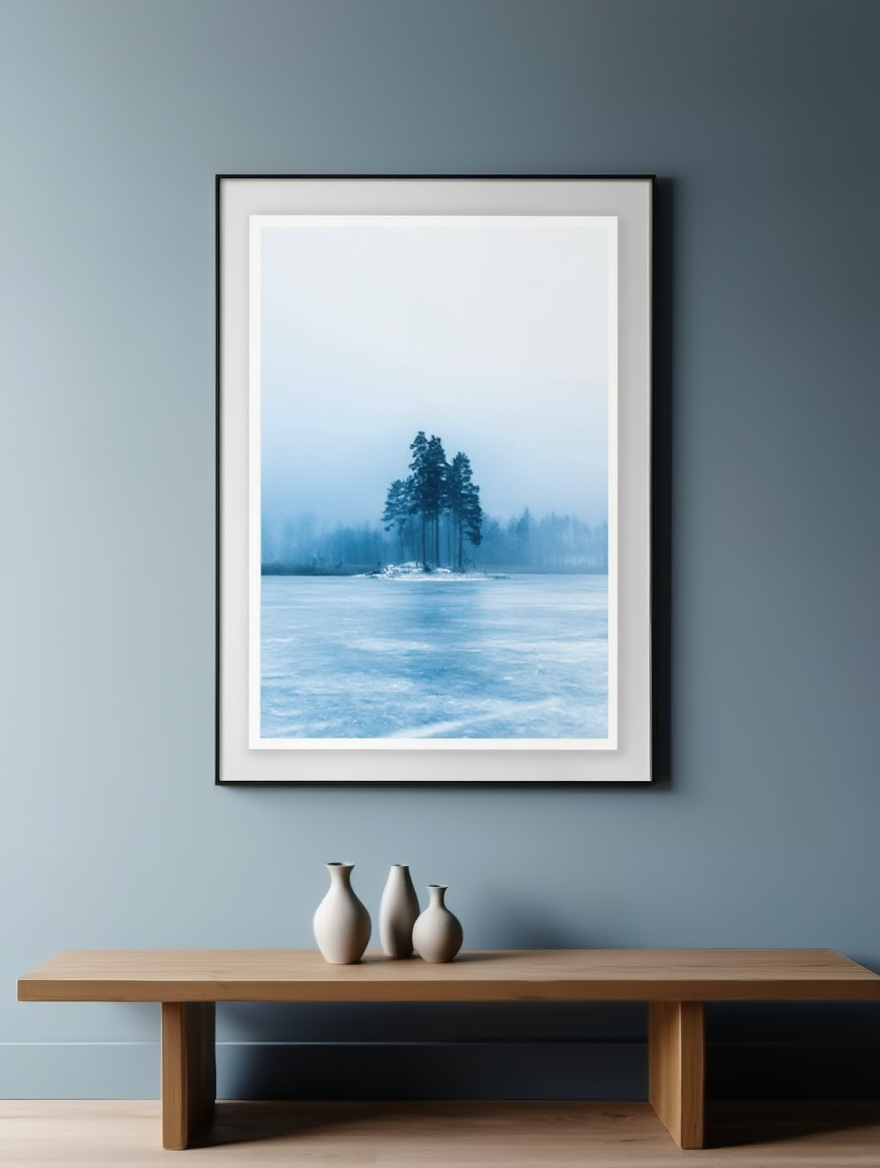 Frozen Lake No 1 Poster