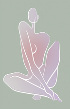 Poised Presence – Contemporary Woman Art Print - Hakyarts
