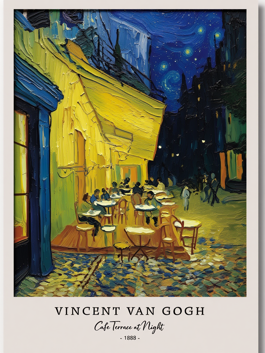 Vincent Van Gogh 4-Piece Wall Art – Classic Gallery Prints