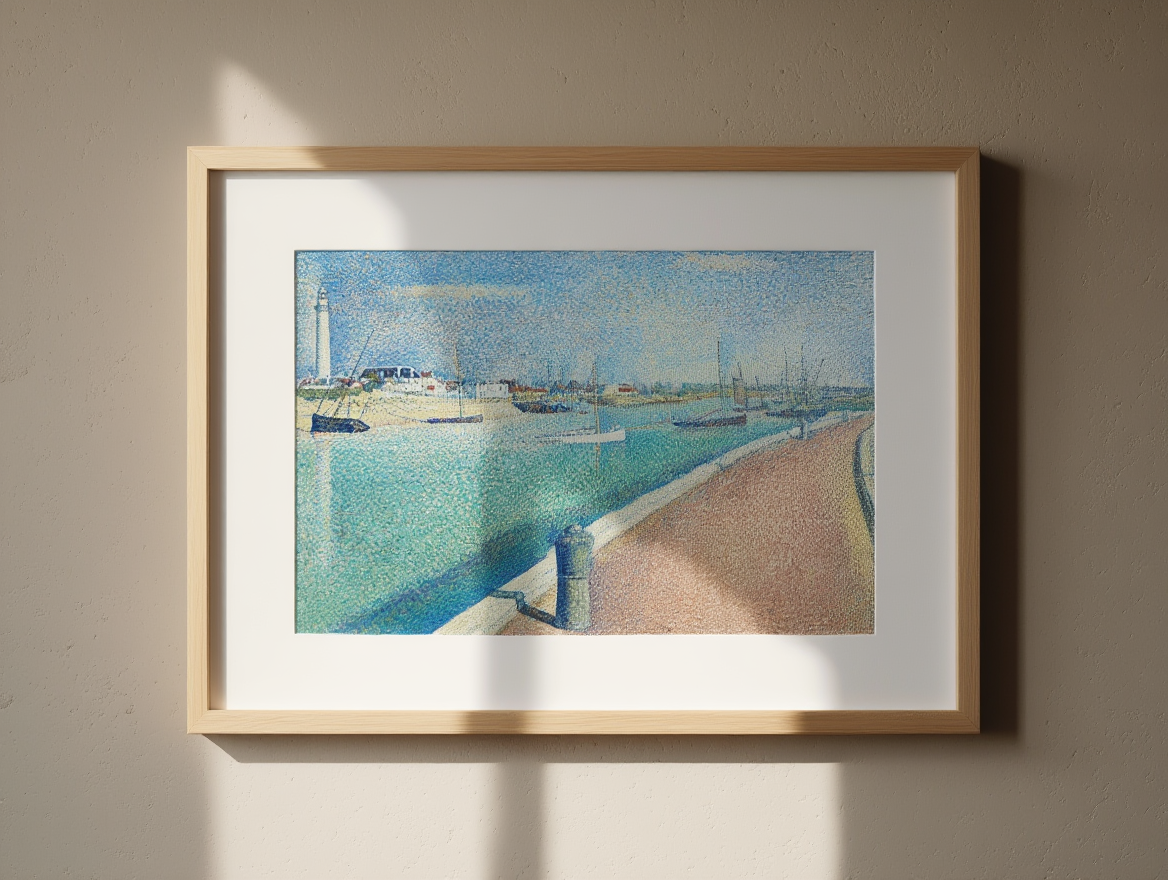 Georges Seurat – The Channel of Gravelines, Petit-Fort-Philippe Print (1890) – Vintage French Art Poster