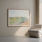 Les Coteaux de La Celle-Sous-Moret – Alfred Sisley Poster | Impressionist Landscape Art Print - Hakyarts
