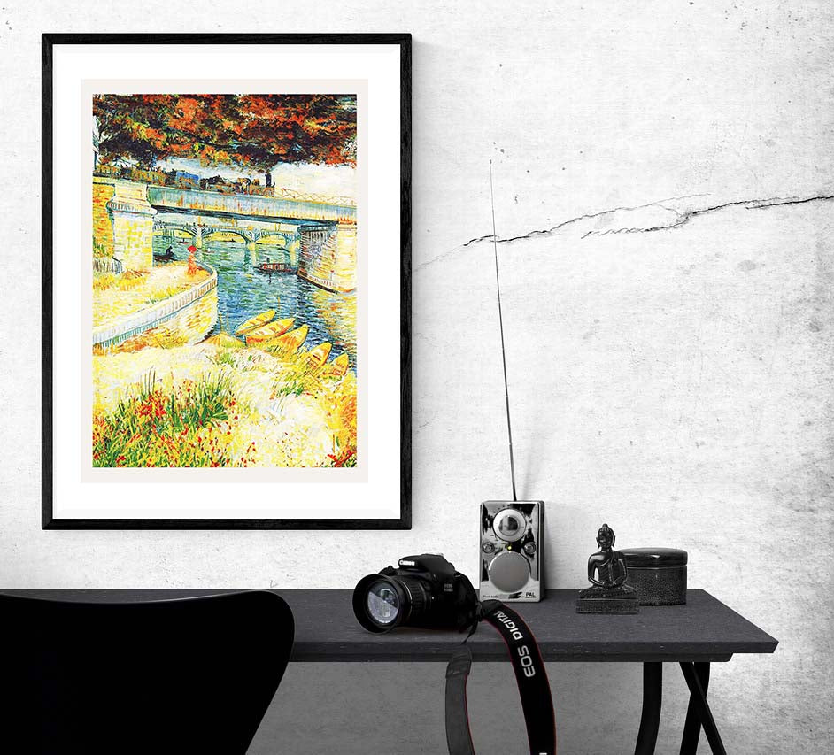 Bridges across the Seine at Asnieres