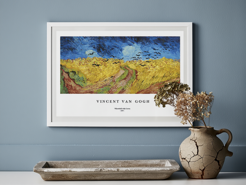 Vincent Van Gogh – Wheatfield with Crows – Iconic Post-Impressionist Art Print