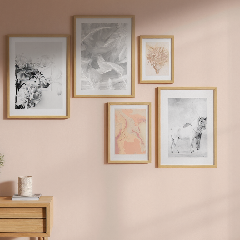 Contemporary Minimalist Wall Art – 5 Print Set