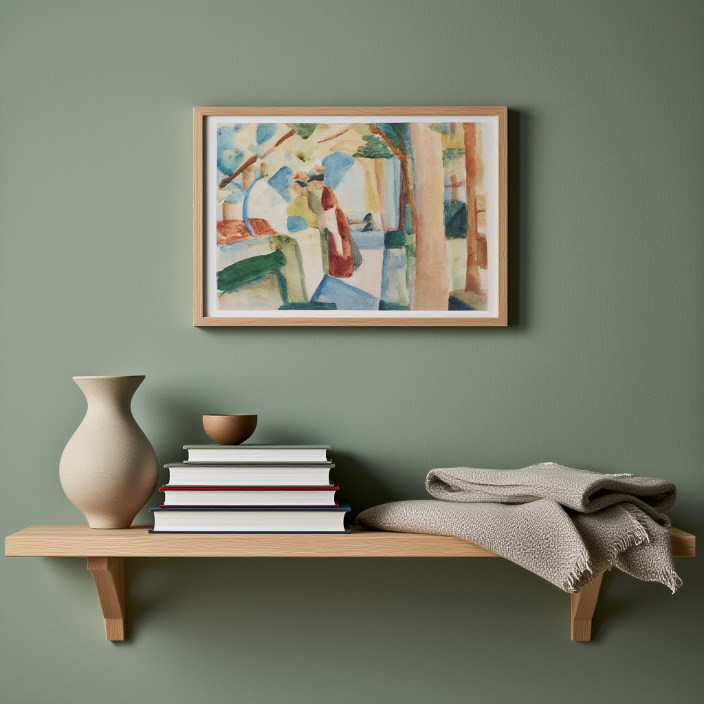 August Macke - At the Thun Cemetery