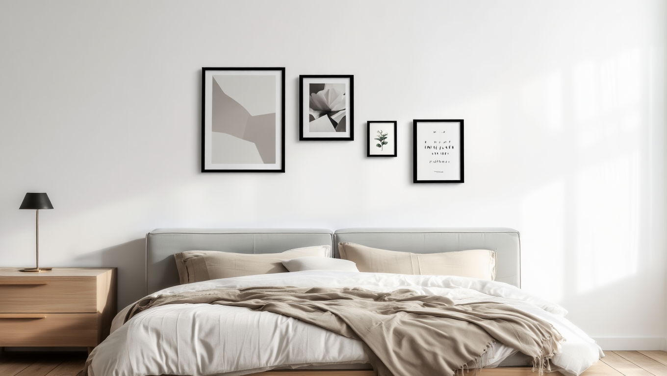 Trendy Wall Art Bundle – Living Room Set of 4