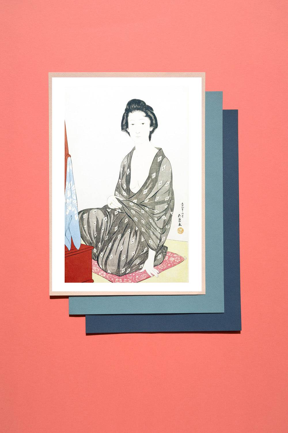 Woman In A Summer Kimono - Hakyarts