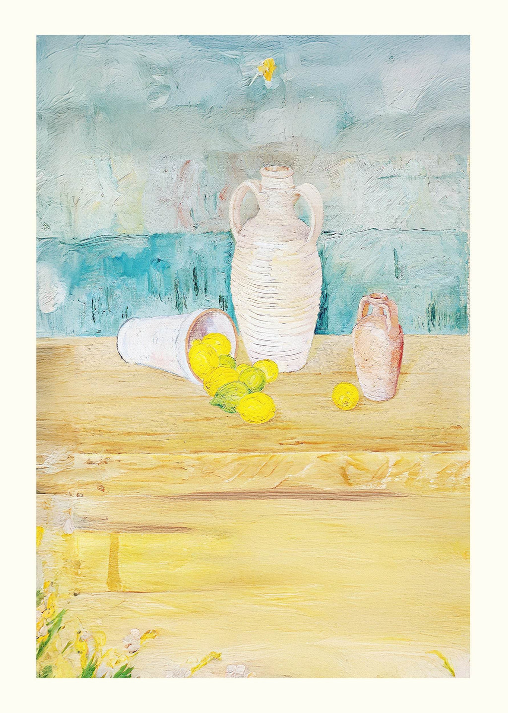 Set of 4 Fine Art Landscape & Still Life Prints | Munch, Monet, Pastel Landscape & Vintage Still Life