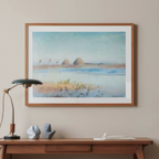 Landscape Study ‘Day in Autumn’ by Stanisław Straszkiewicz – Vintage Autumn Landscape Art Print