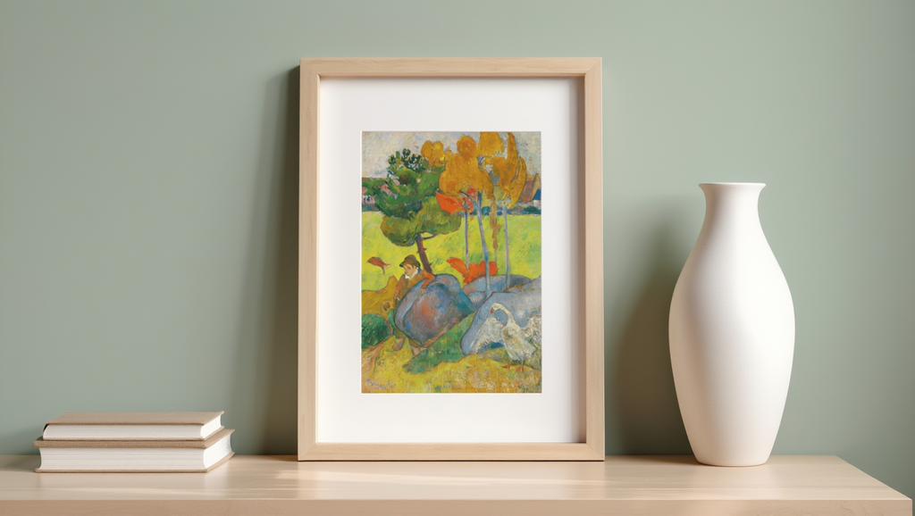 Paul Gauguin – Petit Breton à L'oie - Iconic Post-Impressionist Art Print