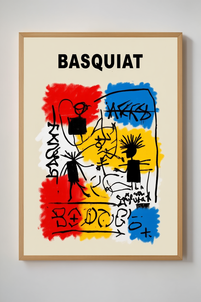 Scandinavian Neutral Gallery Wall – 6 Contemporary Art Prints