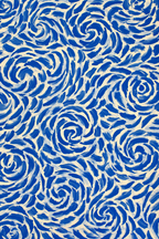 Azure Echoes – Geometric Abstract Art Print - Hakyarts