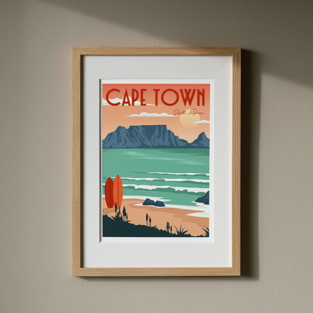 Cape Town Travel Poster