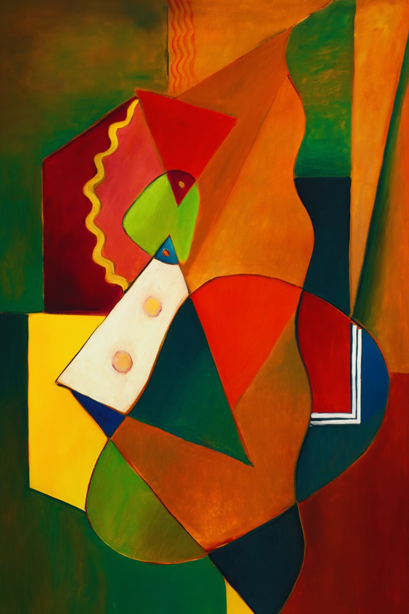 Composition by Ole Kandelin (1946) – Abstract Modernist Art Print