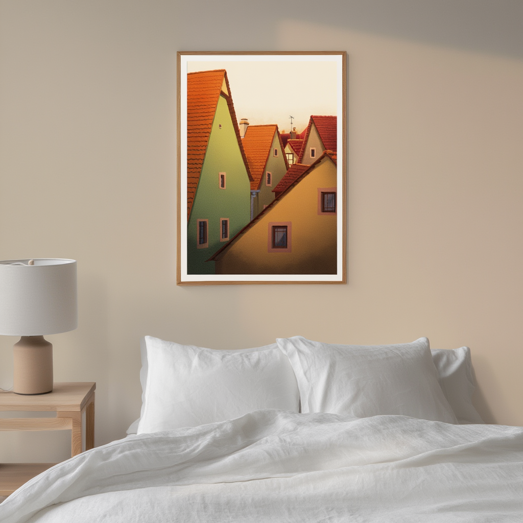 Rainbow Abode – Cheerful Architectural Scene