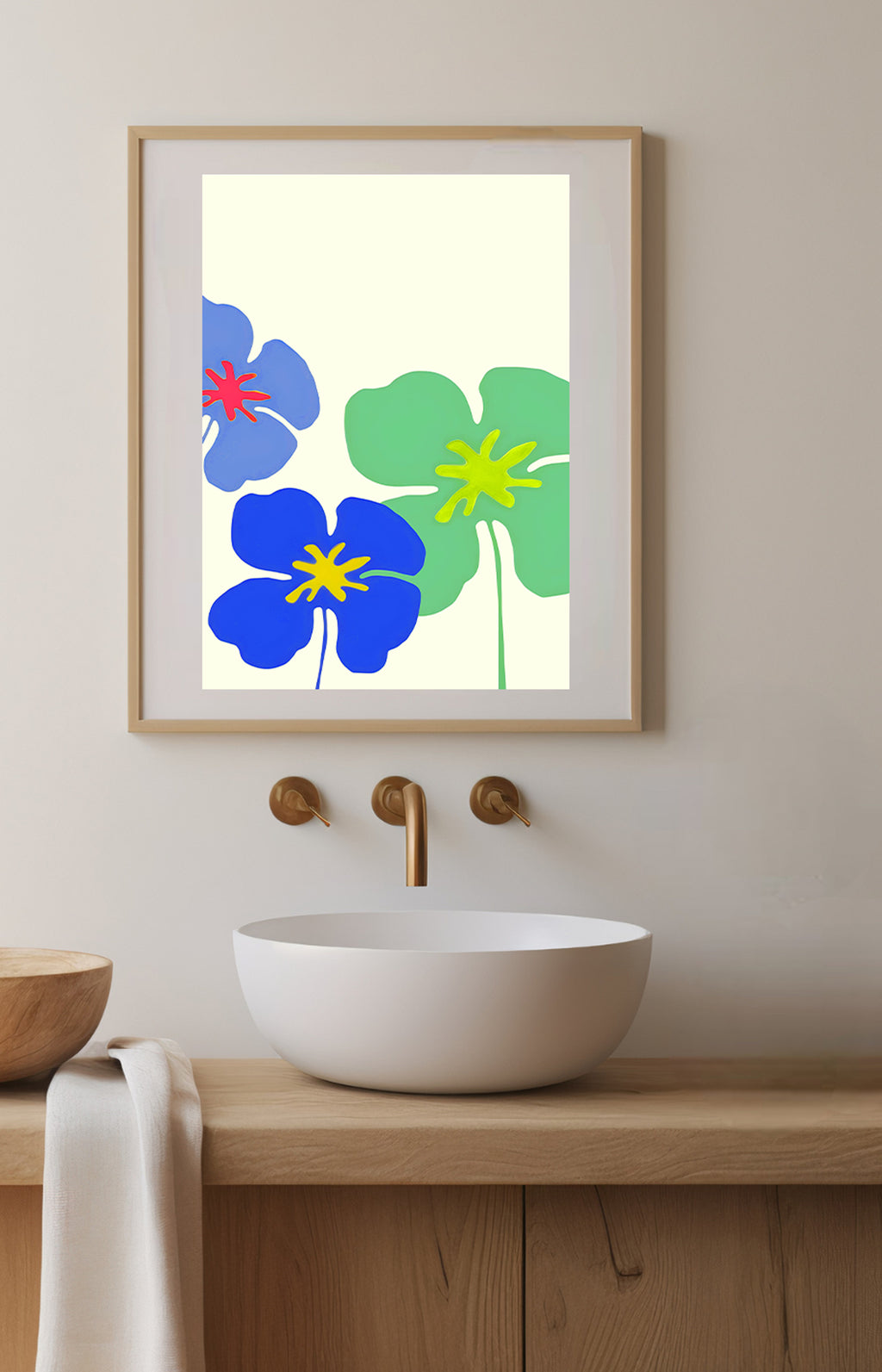 Blue Hyacinth Flower Art Print