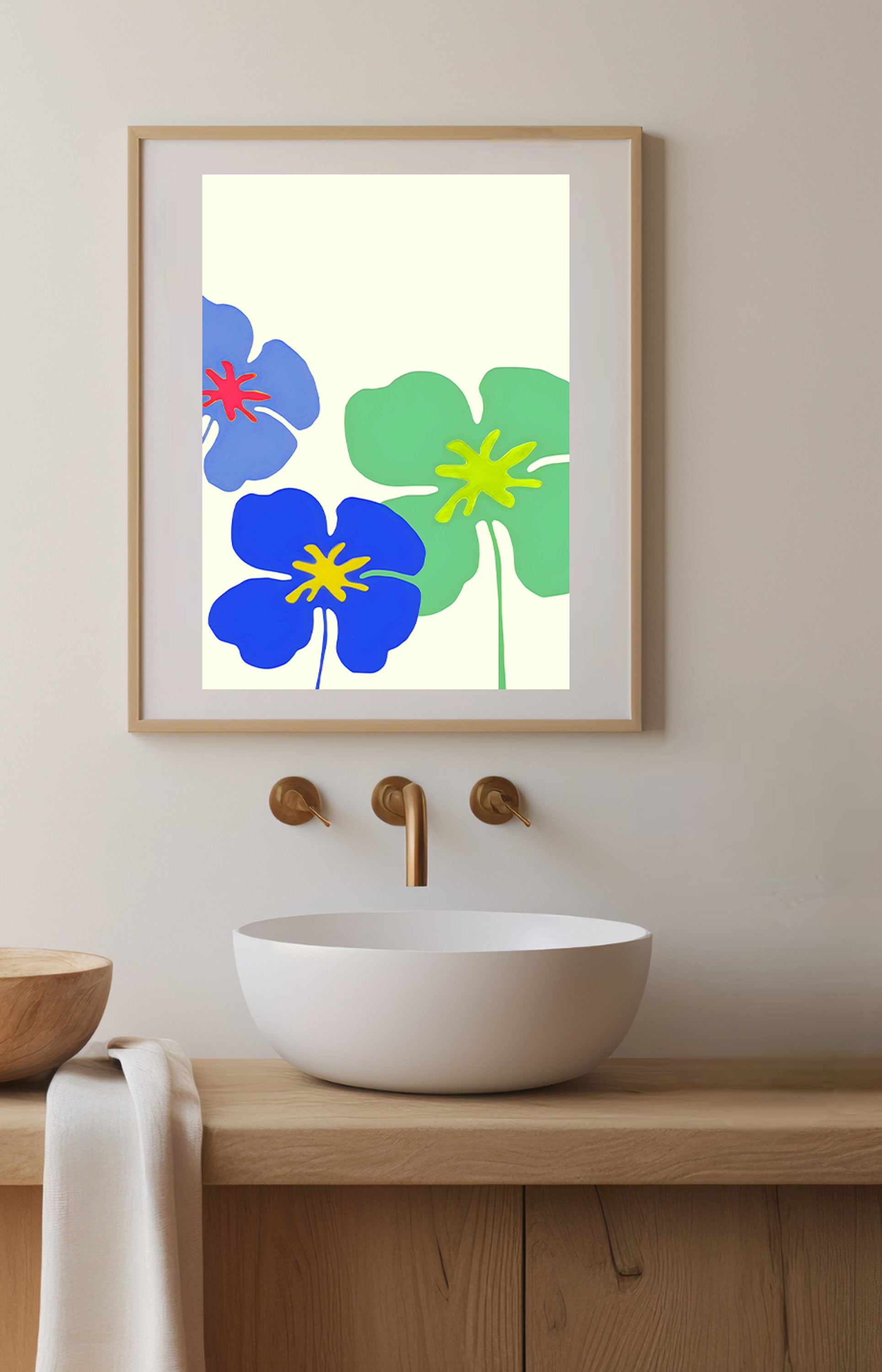 Blue Hyacinth Flower Art Print