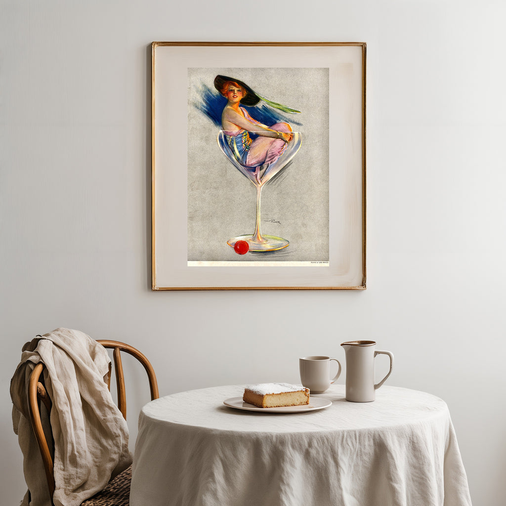 Vintage Acrobat Pin-Up – Retro Circus Poster Print | Classic Pin-Up Wall Art