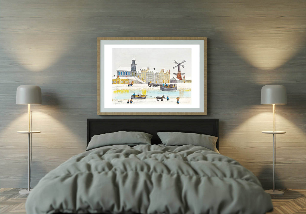 Ville au Moulin près du Canal en Hiver - Hakyarts