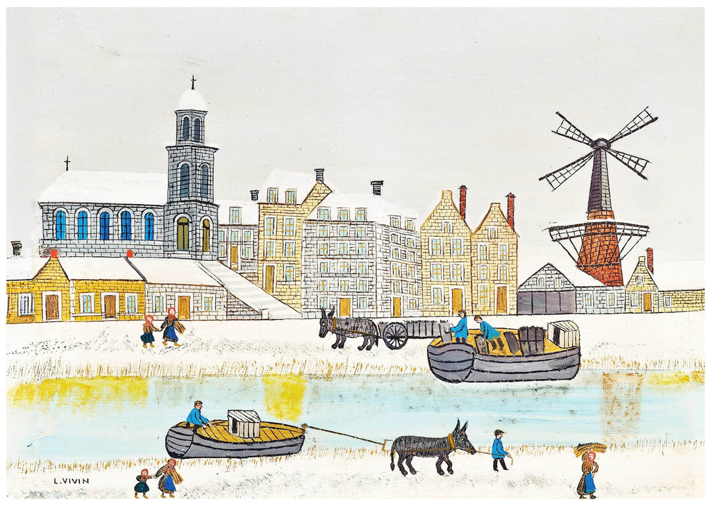 Ville au Moulin près du Canal en Hiver - Hakyarts