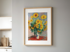 Bouquet of Sunflowers – Claude Monet Poster | Impressionist Nature Art Print