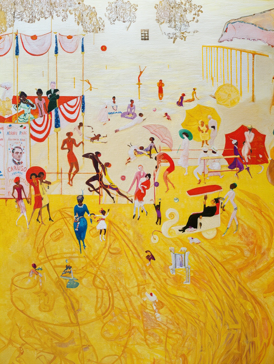 Asbury Park South by Florine Stettheimer (1920) – Modernist American Art Print