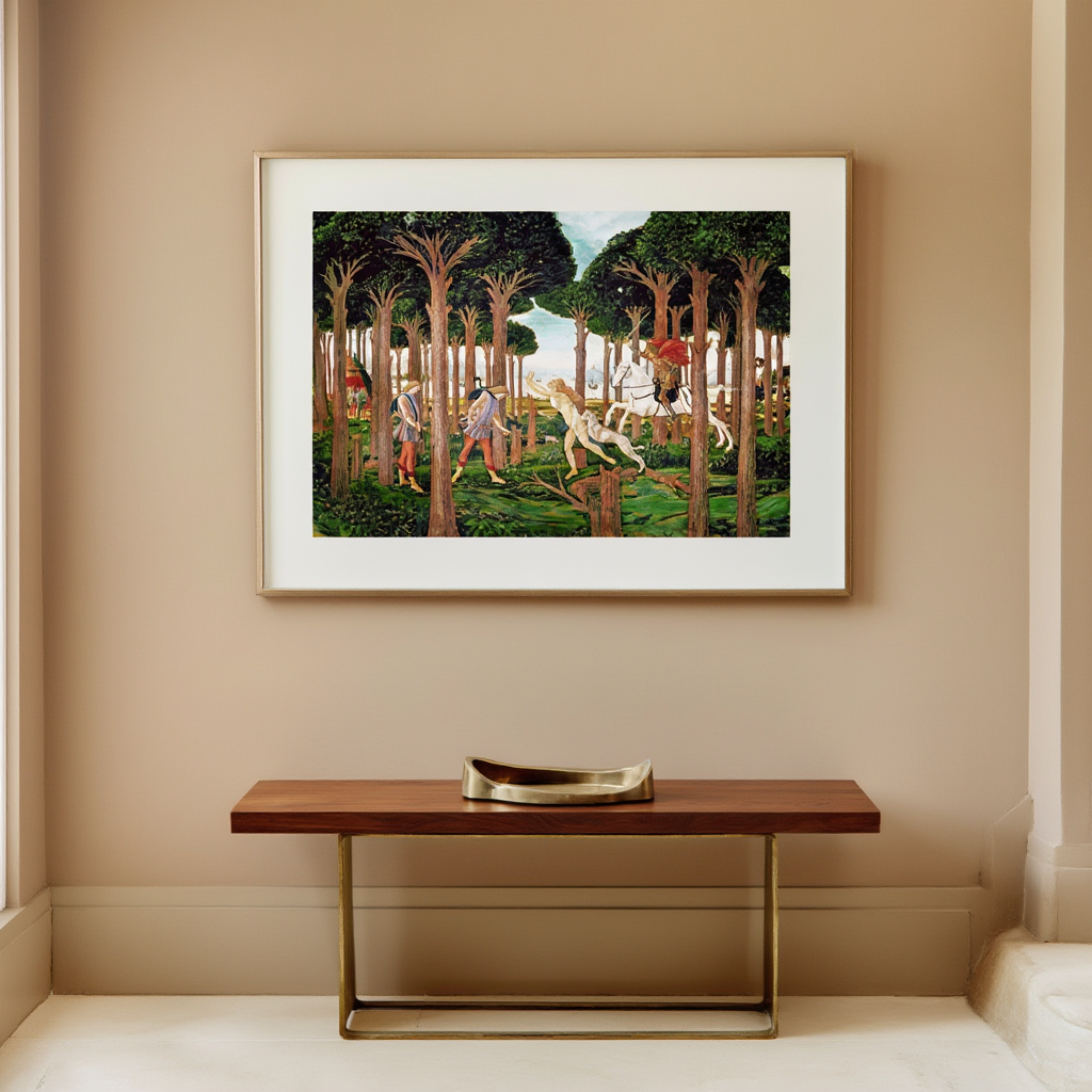 The Annunciation by Sandro Botticelli (1485–1490) – Renaissance Religious Art Print