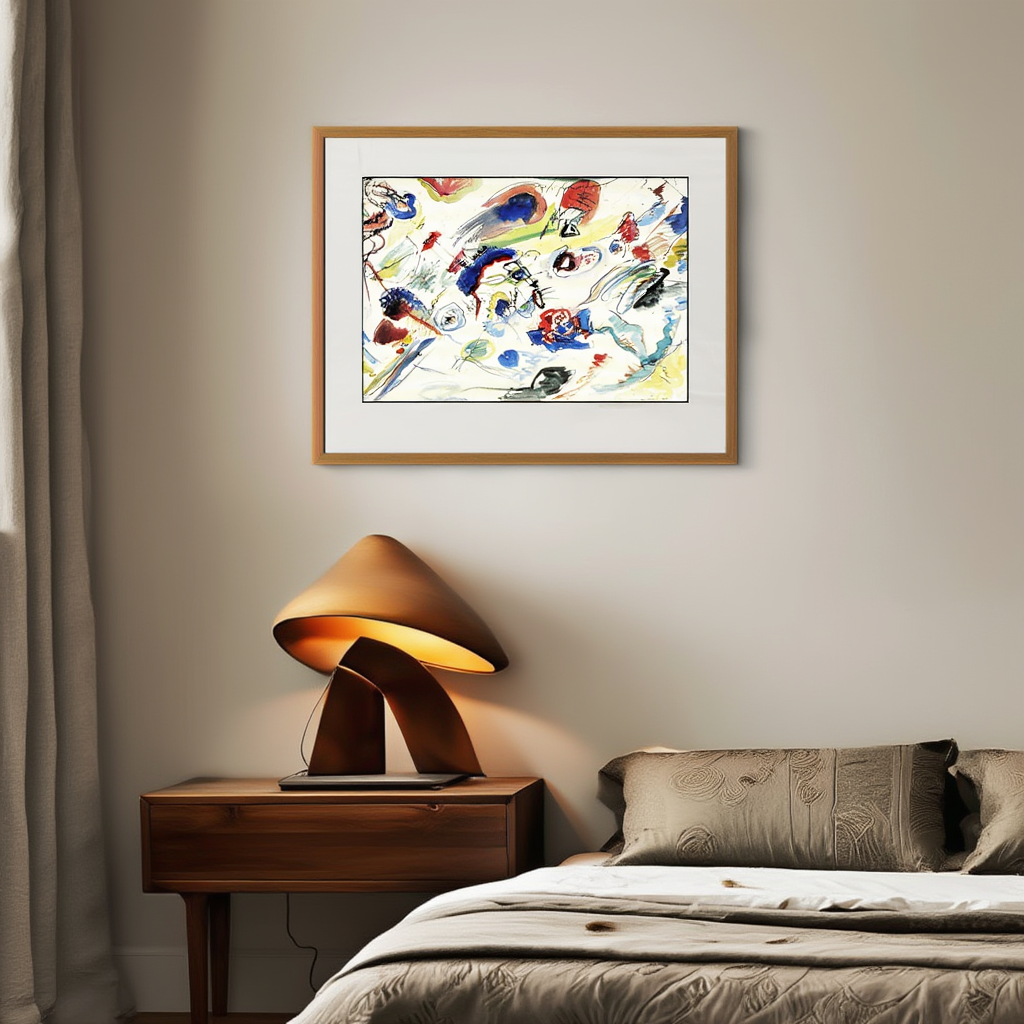 First Abstract Watercolour by Wassily Kandinsky – Abstract Modern Art Print