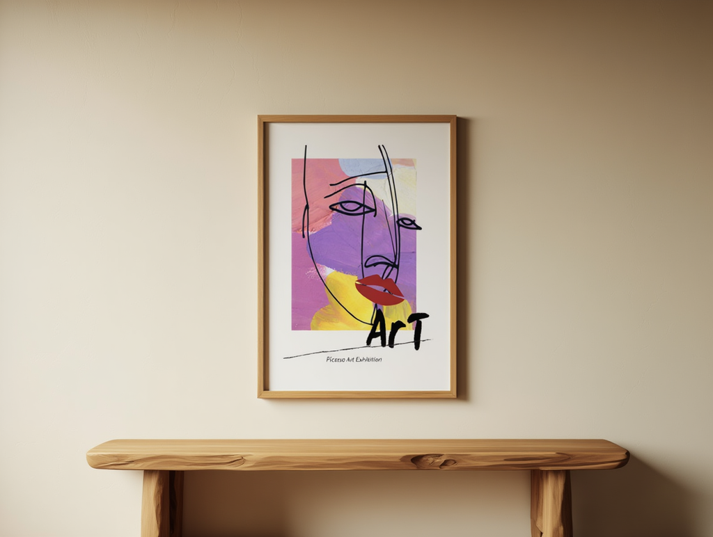 Picasso Art Exhibition – Vintage Museum PosterPicasso Art Exhibition Poster