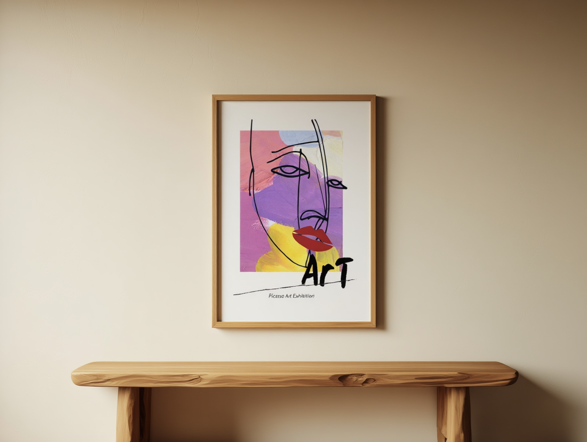 Picasso Art Exhibition – Vintage Museum PosterPicasso Art Exhibition Poster