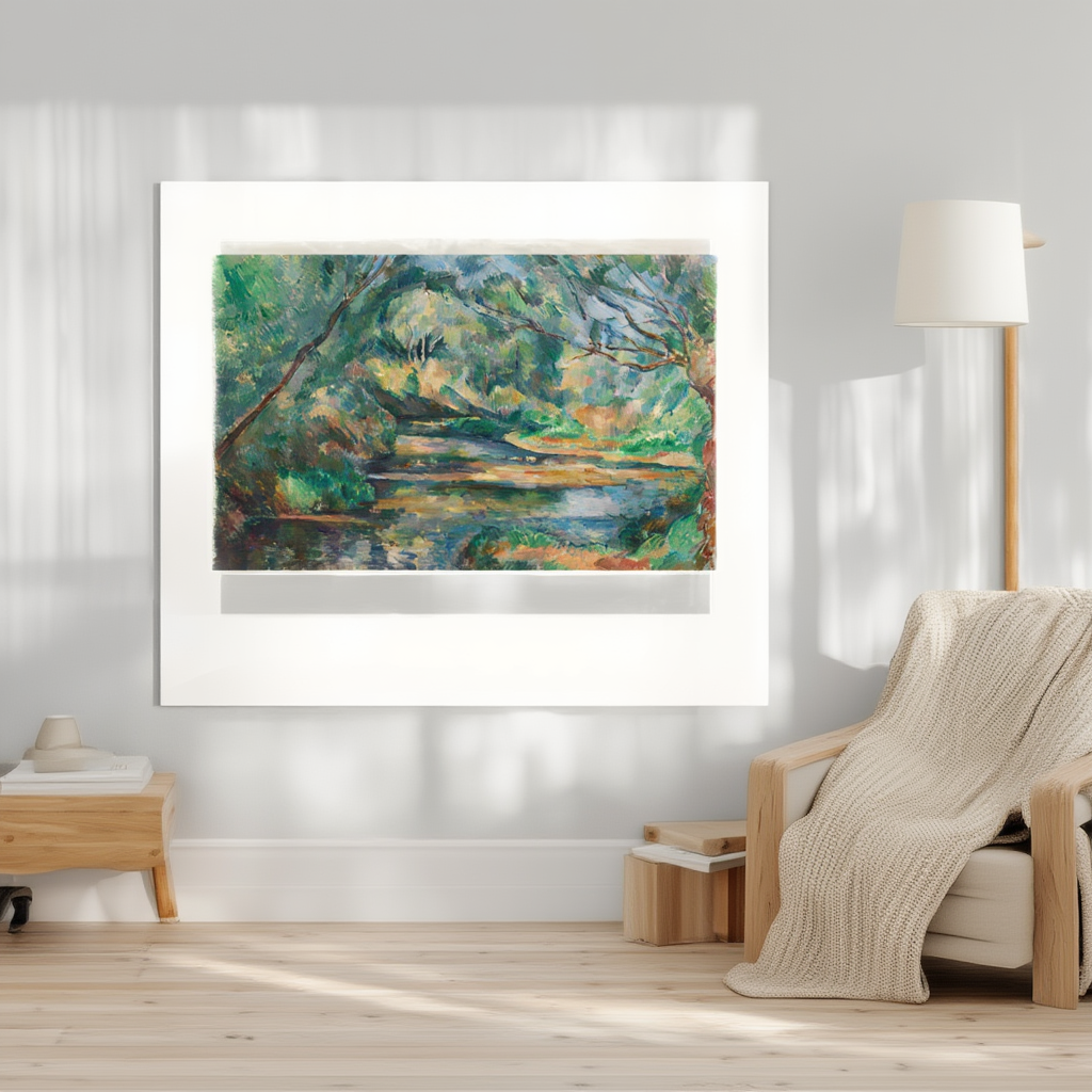 The Brook – Paul Cézanne Poster | Post-Impressionist Landscape Art Print