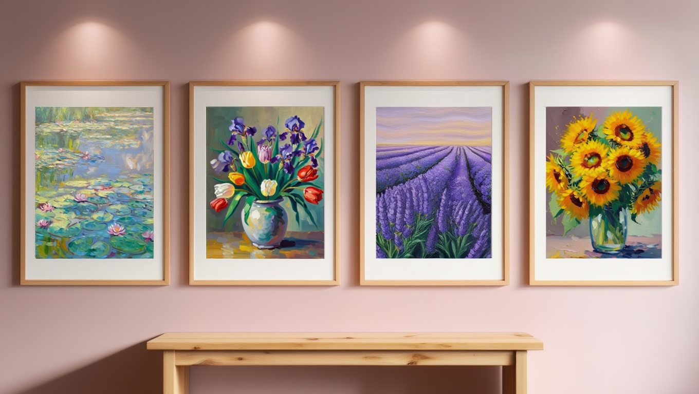 Monet Golden Reflections – Impressionist Wall Art