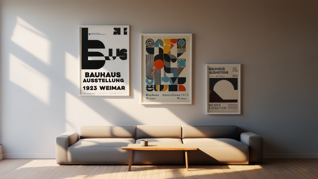 Bauhaus 1923 Exhibition Poster Bundle – Office Set of 3
