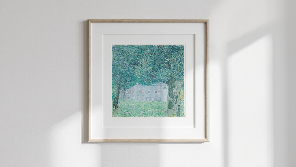 Gustav Klimt - Farmhouse in Buchberg Poster