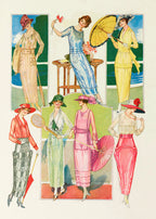 Set of 4 Vintage Pin-Up Prints – Retro Glamour Wall Art Collection - Hakyarts