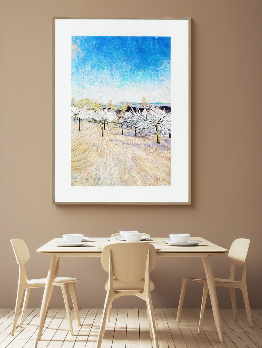 Flowering Trees (1910) by Theo Von Brockhusen – Vintage European Spring Landscape Art Print