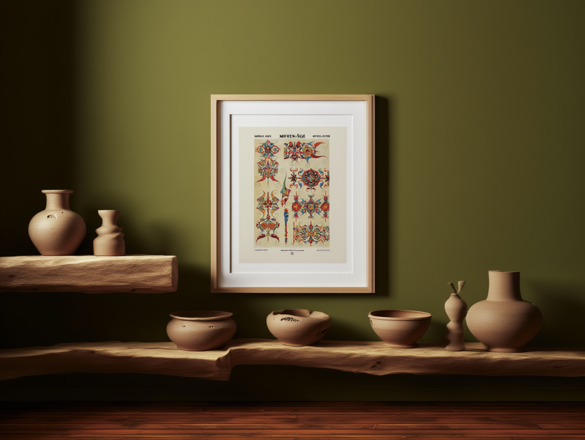 Moyen Age by Auguste Racinet – Vintage French Medieval Costume Art Print