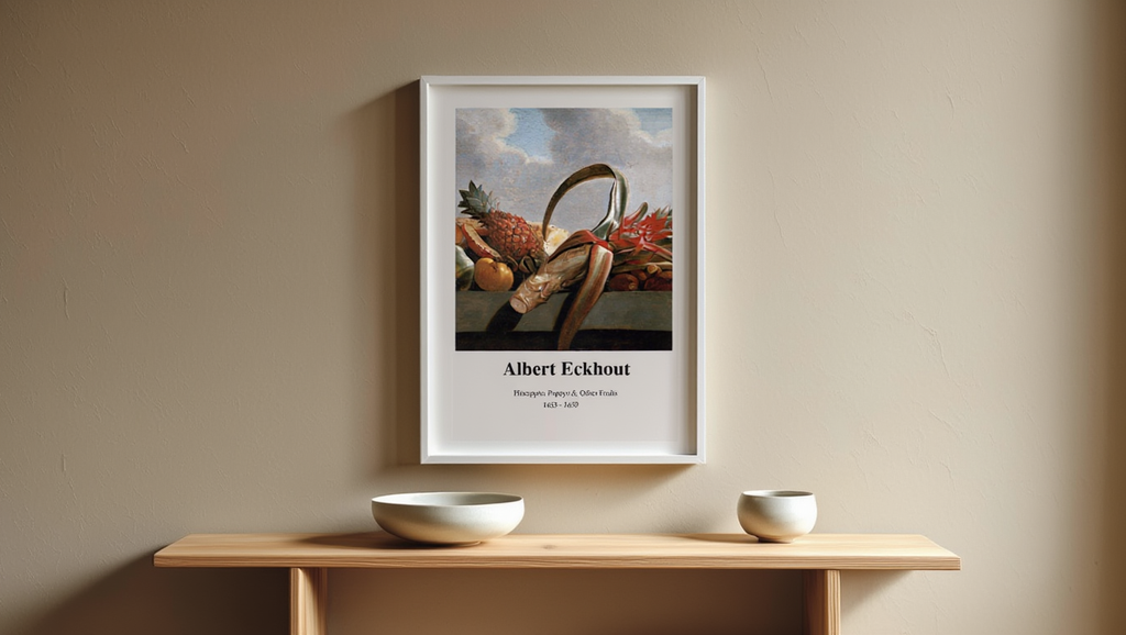 Albert Eckhout - Pineapple, Papaya and Other Fruits Poster