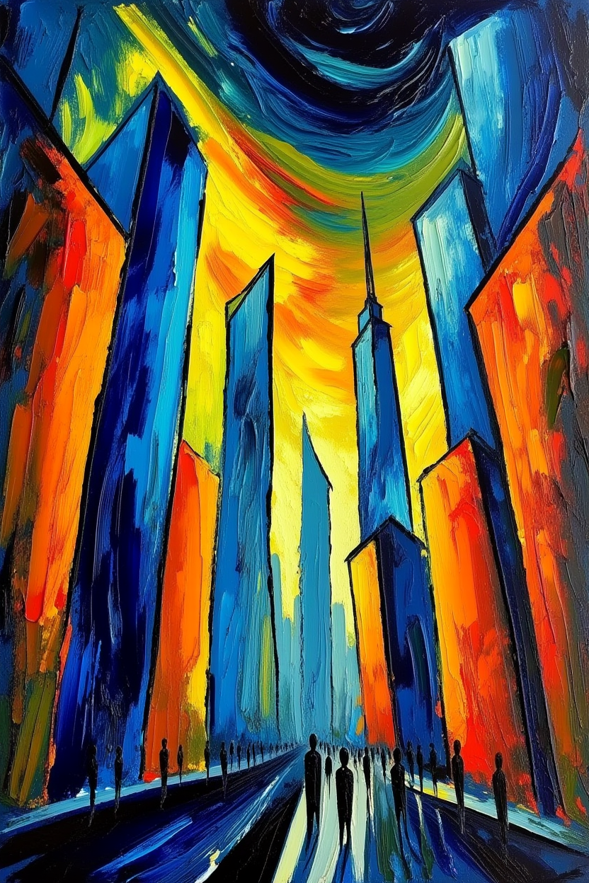 Kirchner Mix and Match 4 Prints — Stylized Berlin Nightlife