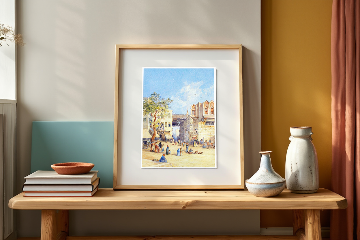 North African City – Georg Geye Art Print | Early 20th-Century Orientalist Poster