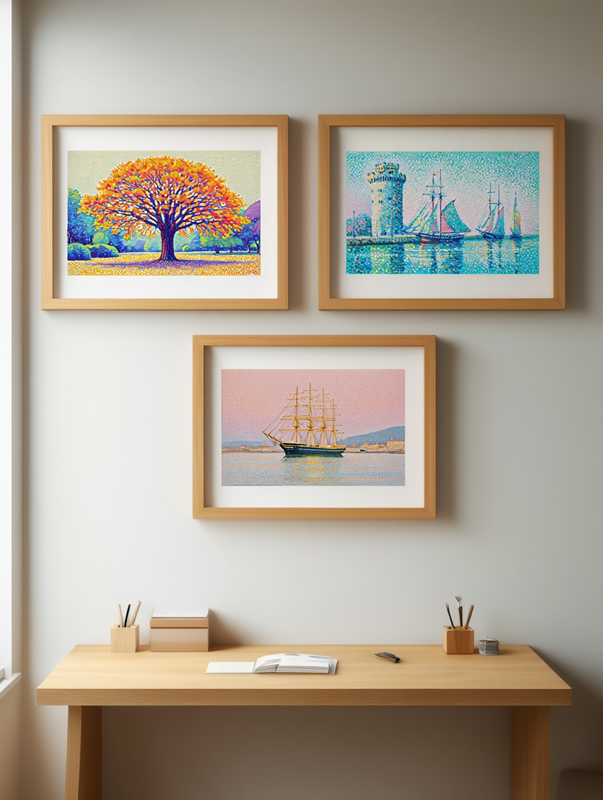 Paul Signac – Coastal Serenity Trio 3 Prints Mix & Match