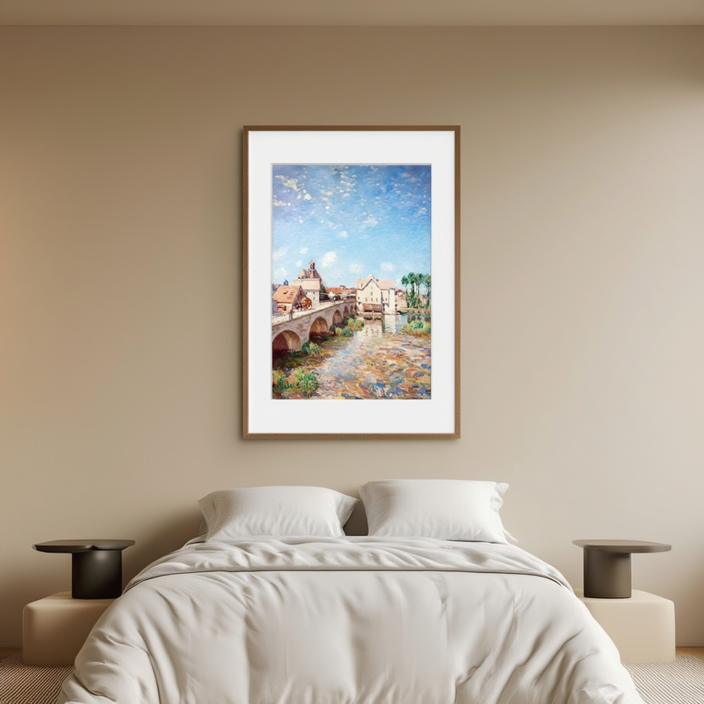 Le Pont de Moret by Alfred Sisley, 1893 – Impressionist River Landscape Art Print