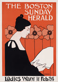 The Boston Sunday Herald – Vintage Newspaper Poster Print | Historic American Press Art