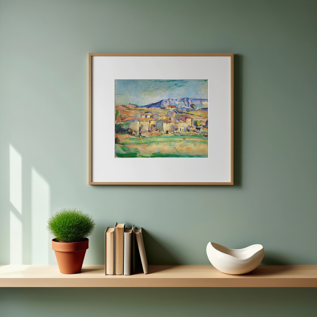 Paul Cézanne  - Hameau à Payennet près de Gardanne Poster