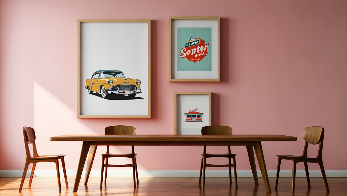 Retro Classics – 3-Piece Wall Art Set