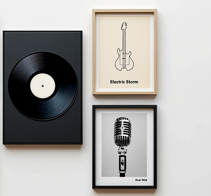 Music Gallery – Japandi Home Office Set of 3