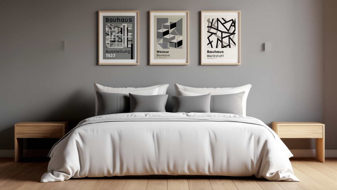 Bauhaus 1923 Exhibition Poster Bundle – Hallway Set of 3