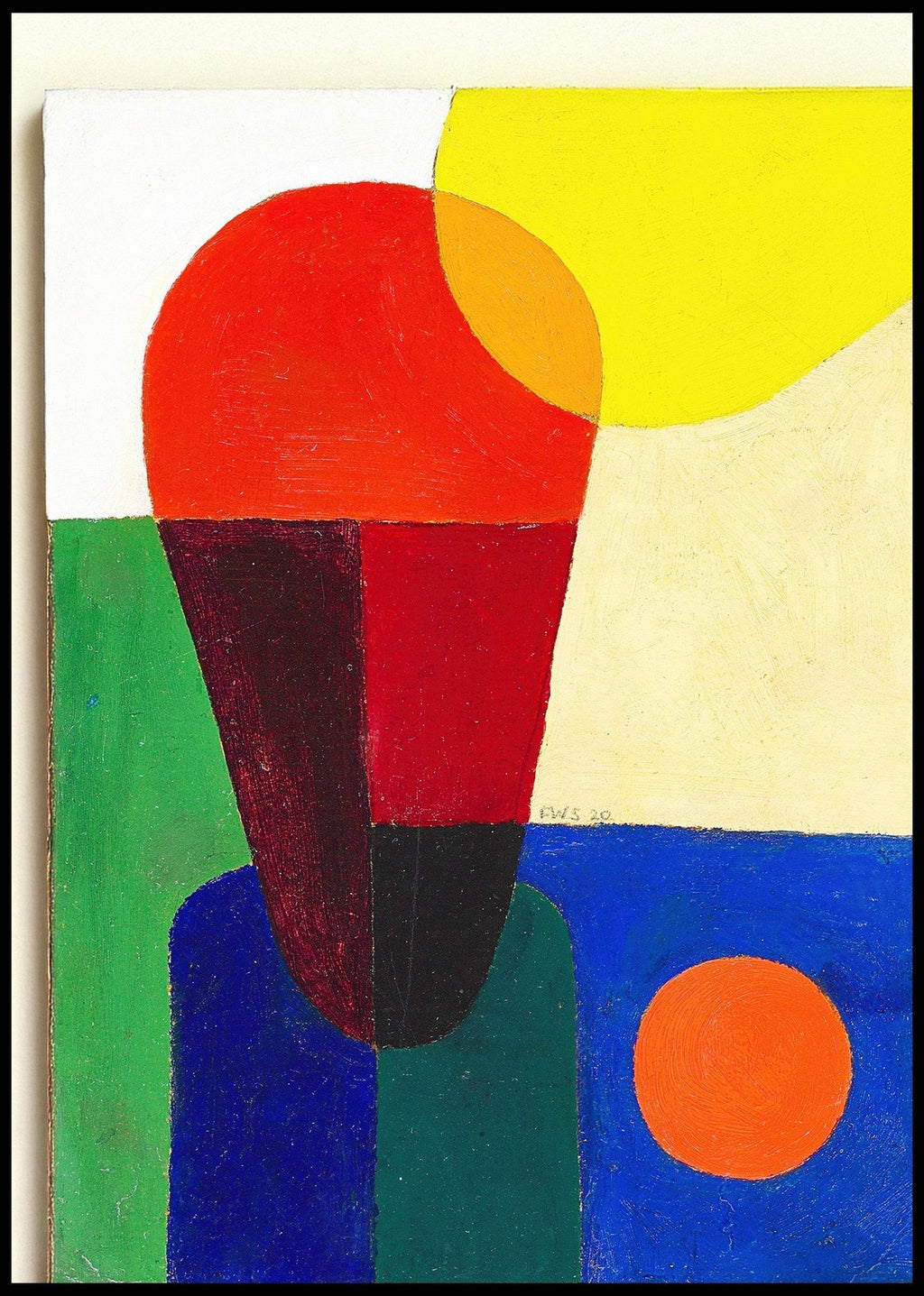 Stark abstrahierte Halbfigur - Hakyarts